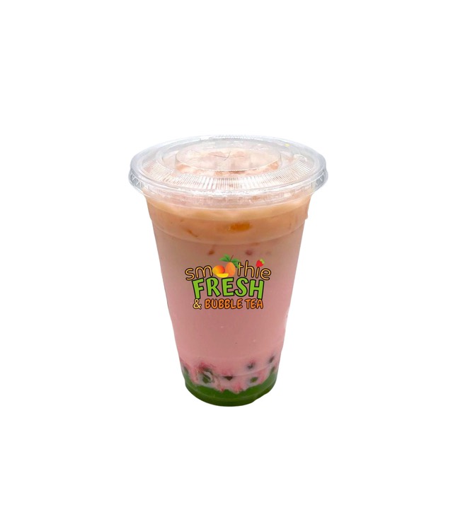 Strawberry Kiwi Bubble Tea at Ananda Kitchen, Langley Park