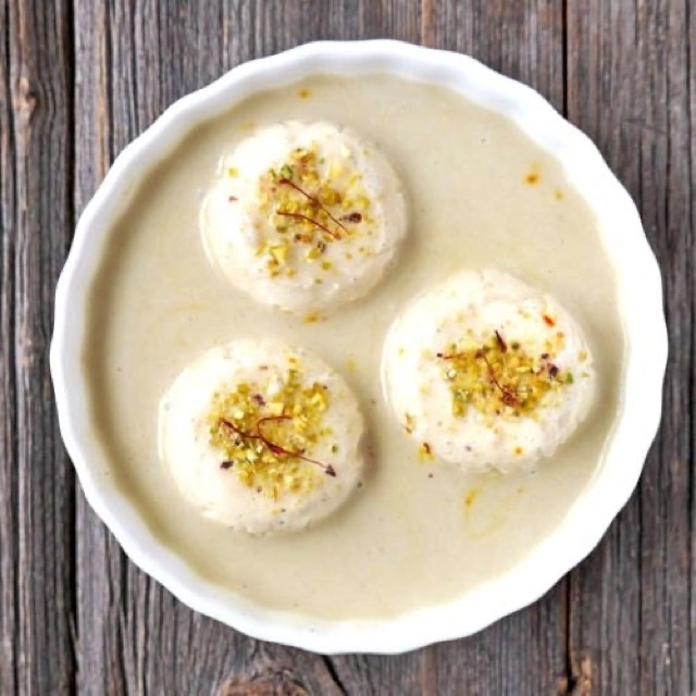Ras Malai (3 pieces) at Ananda Kitchen, Langley Park