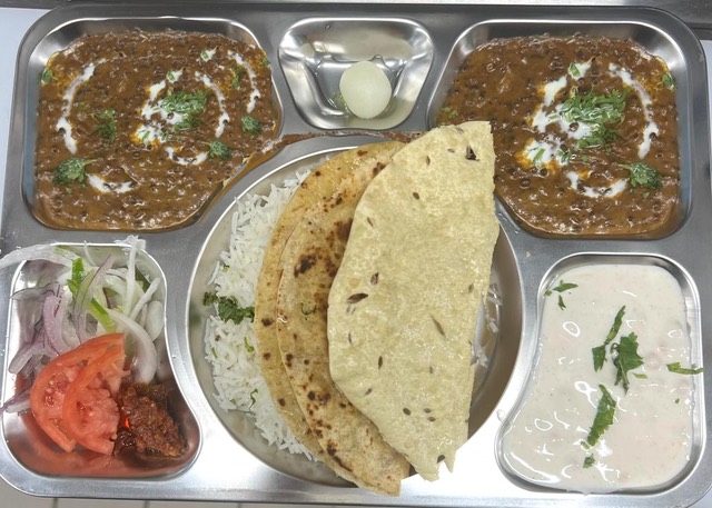 Punjabi Thali with Double Daal at Ananda Kitchen, Langley Park