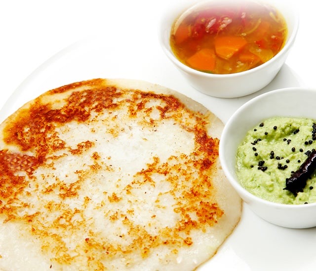 Uttapam (Plain) with Sambar & Chutney (Swaminarayan friendly) at Ananda Kitchen, Langley Park
